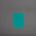 Darwin Tall Corner Fiberglass Planter in satin seafoam green against gray background.