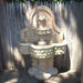 Deruta Lemon Wall Fountain in the backyard.