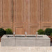 Embarcadero Fountain on gravel in the backyard