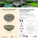 Complete overview of the Equinox Terrace Fountain with dimensions, weights, pump kit parts, tools, and general info.
