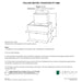 CAD drawing of the Falling Water 1 Fountain with dimensions, weight, and manufacturer notes.