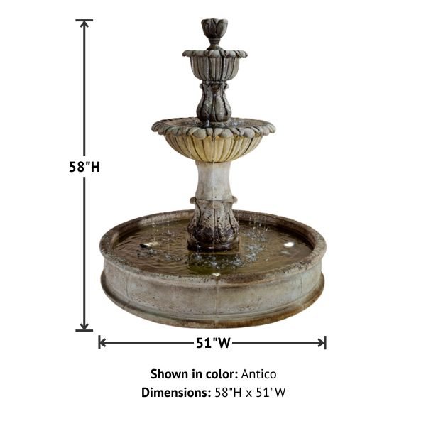 Florica Althum Pond Fountain with product details.