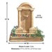 Foro Romano Fountain in action with product details.