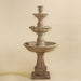 Gaetana Three Tier Fountain against brown background.