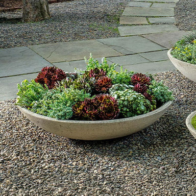 Garden Bowl 30 inch on gravel in the backyard.