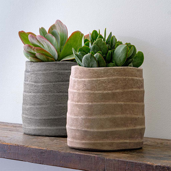 Garden Terrace Ipanema Planter on ledge filled with plants