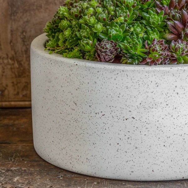 Geo Cylinder Planter - Terrazzo White - S/4 Campania International