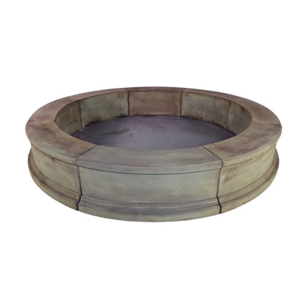 Giannini Large Easy Pond Fountain Basin against white background