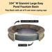 Giannini Large Easy Pond Fountain Basin with poly basin against white background. 