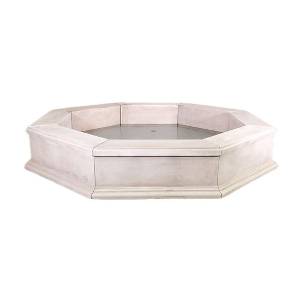 Giannini Octavius Easy Pond Fountain Basin against white background.
