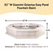 Giannini Octavius Easy Pond Fountain Basin with product details.