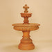 Giglio Two Tier Fountain against brown background.