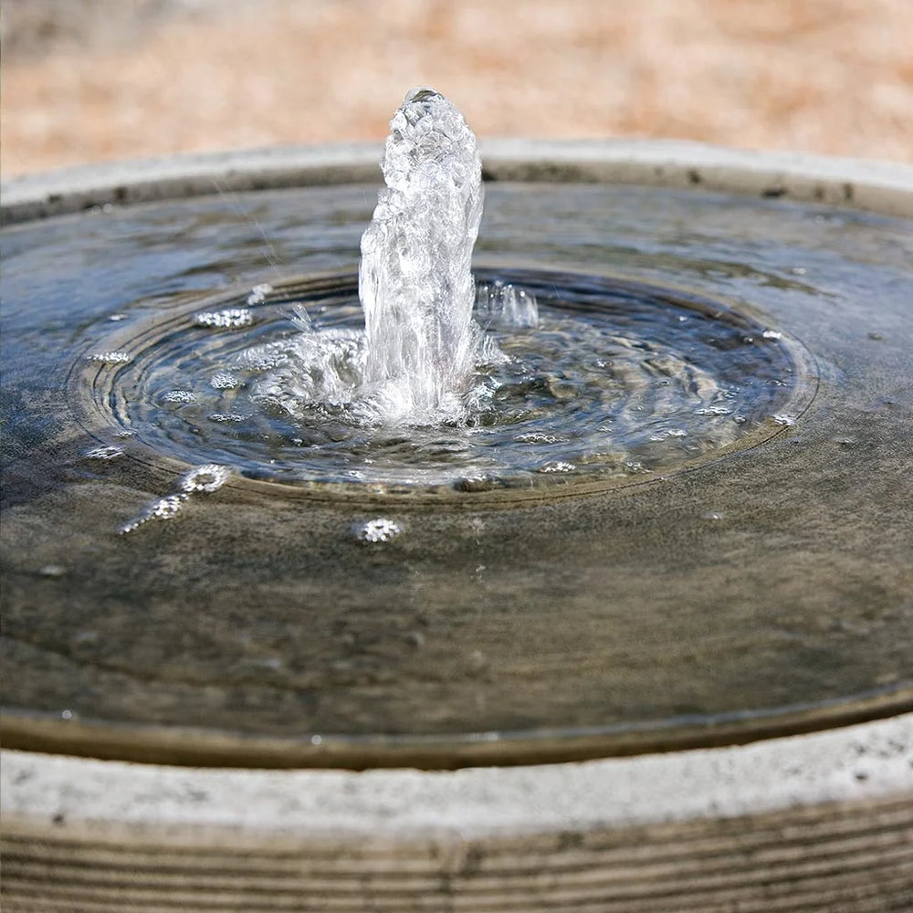 Girona Fountain running in action upclose