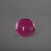 Globe Fiberglass Planter in gloss eggplant against gray background.