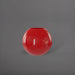 Globe Fiberglass Planter in gloss red against gray background.