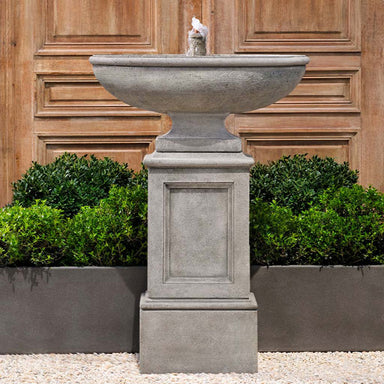 Gramercy Fountain on gravel in the backyard