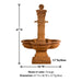 Grand Avignon Courtyard Fountain with product details.