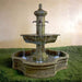Grand Roubaix Pond Fountain for Rustic Spouts on grass in action.
