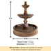 Grandis Calanthia Two Tier Pond Fountain with product details.