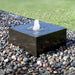 Heiho Fountain Kit 24 x 24 18H on gravel in the backyard