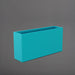 Hollywood Rectangle Fiberglass Planter in satin seafoam green against gray background.