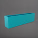 Hudson Extra Long Rectangle Fiberglass Planter in satin seafoam green against gray background.