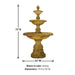 Isola Three Tier Fountain with product details.