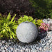 Large Ribbed Sphere Granite Fountain Kit in action in the backyard