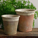 Large Tapered Farmers Pot Planter - Cotswold White - S/8 on the table