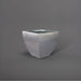 Lima Square Tapered Fiberglass Planter in metallic silver against gray background.
