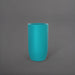 Lisbon Tall Round Tapered Fiberglass Planter in satin seafoam green against gray background.