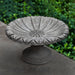 Lotus Birdbath, Small on concrete in the backyard