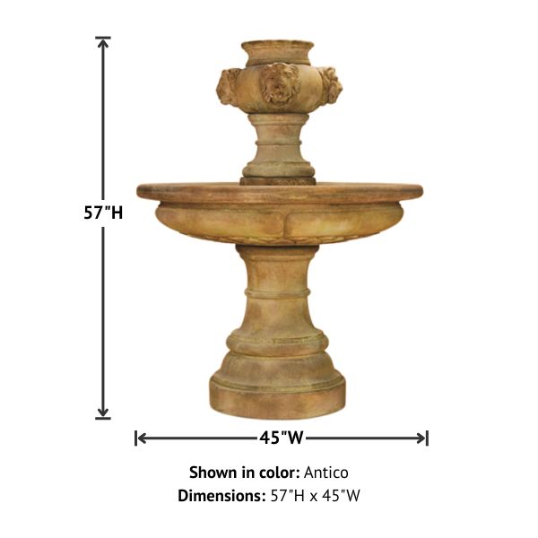 Madrid Lion Fountain with product details.