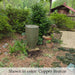 Manzanita Fountain Copper Bronze in action in the garden.