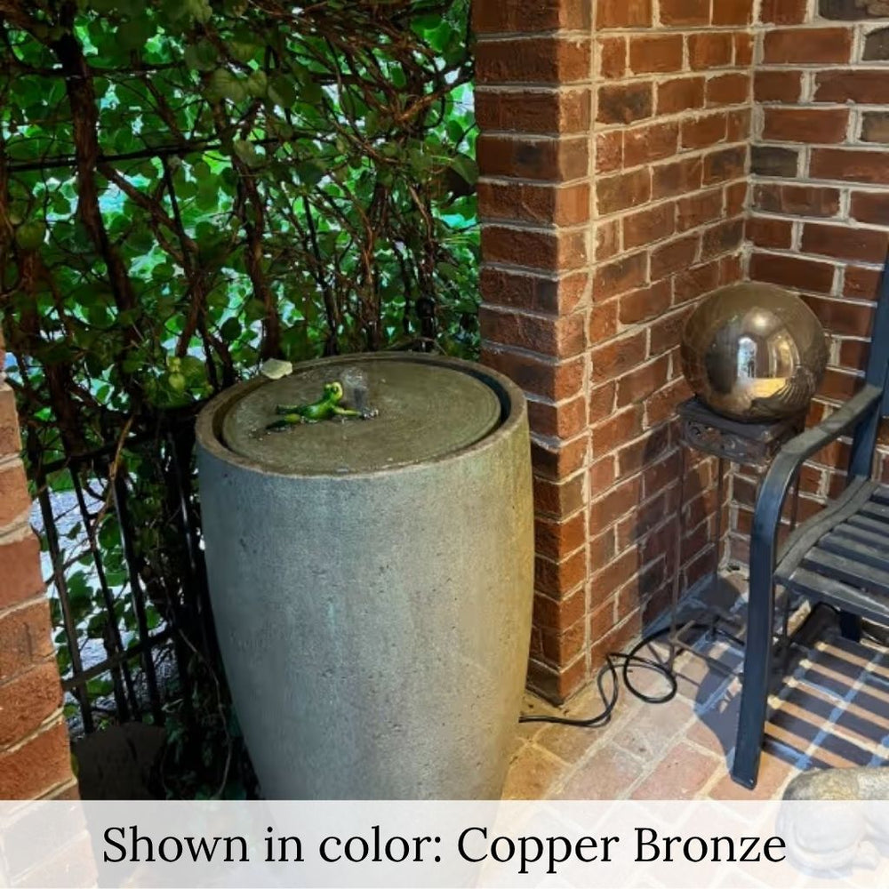 Manzanita Fountain in copper bronze in action