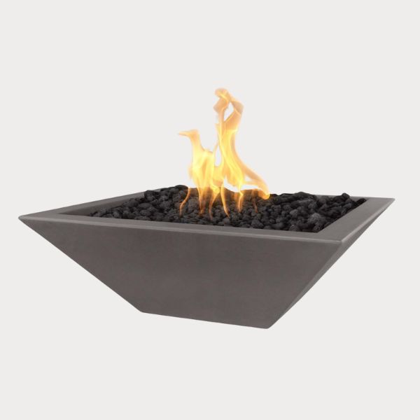 Maya Fire Bowl Chestnut against gray background