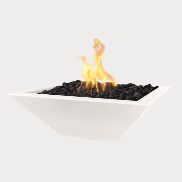 Maya Fire Bowl Limestone against gray background