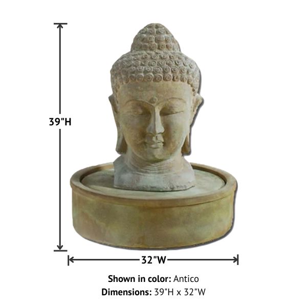 Meditation Buddha Fountain with product details.