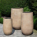 Mews Planter, Small in terra antique lite on concrete in the backyard.