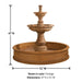Montefalco Two Tier Pond Fountain  with product details.