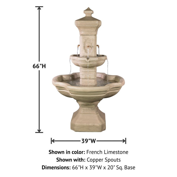 Monterosso Courtyard Fountain with product details.