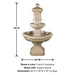 Monterosso Courtyard Fountain with product details.
