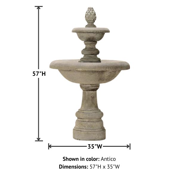 Newcastle Garden Fountain with product details.