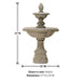 Newcastle Garden Fountain with product details.