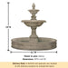 New Castle Pond Fountain with product details.