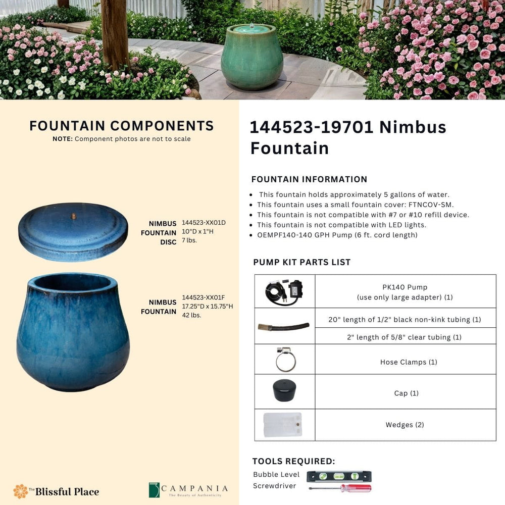 Nimbus Fountain Info Sheet