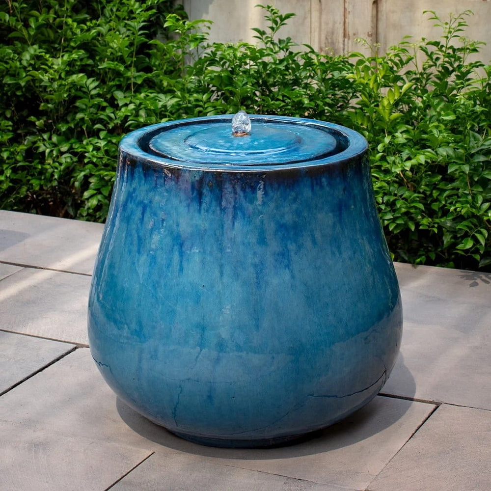Nimbus Fountain - Mediterranean on concrete in action.