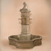 Octavia Pond Fountain with 70" Monaco Pond against brown background.