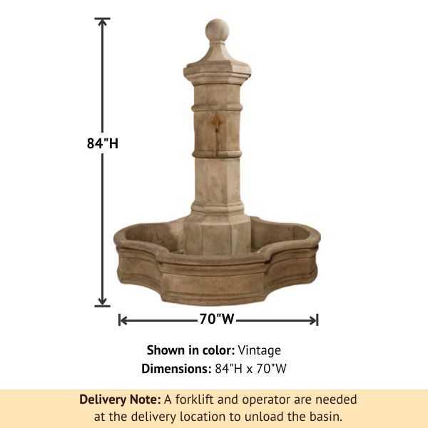 Octavia Pond Fountain with 70 Monaco Pond with product details.