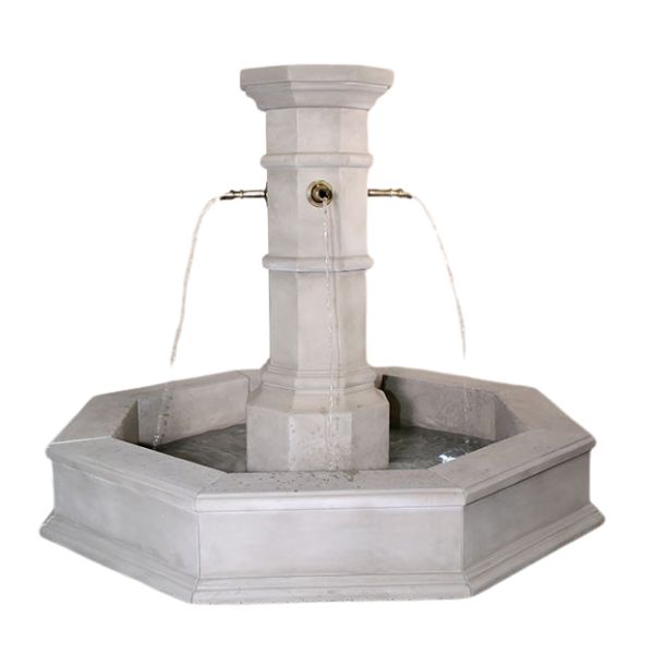 Octavius Column Only Plumbed for Pond on grass in action.
